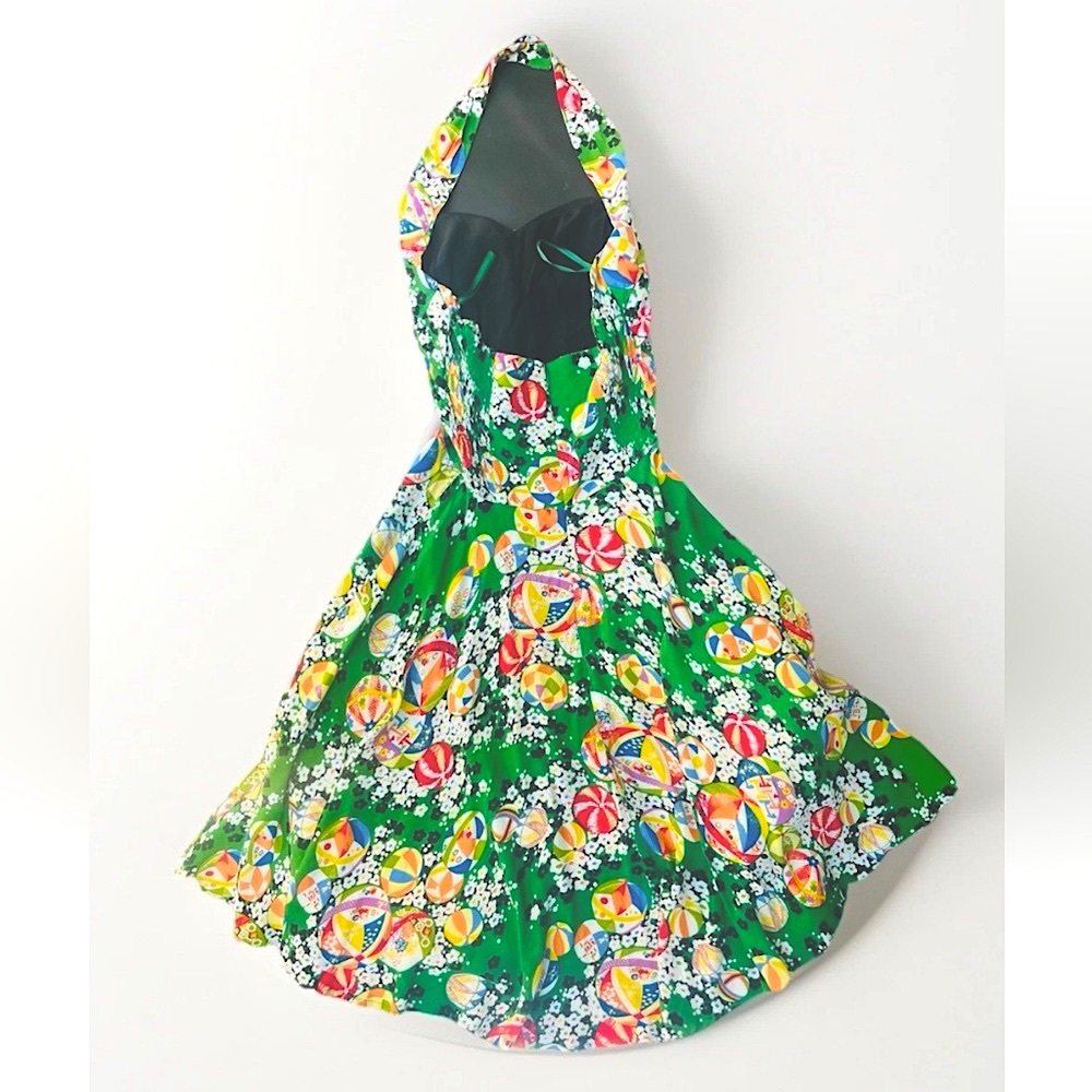 Vintage Trashy Diva Retro Dress Pin Up Summer Beach Rare Candice Gwinn Size 4 - Picture 2 of 7